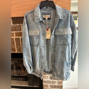 Women’s vintage oversized jean jacket -Size Small